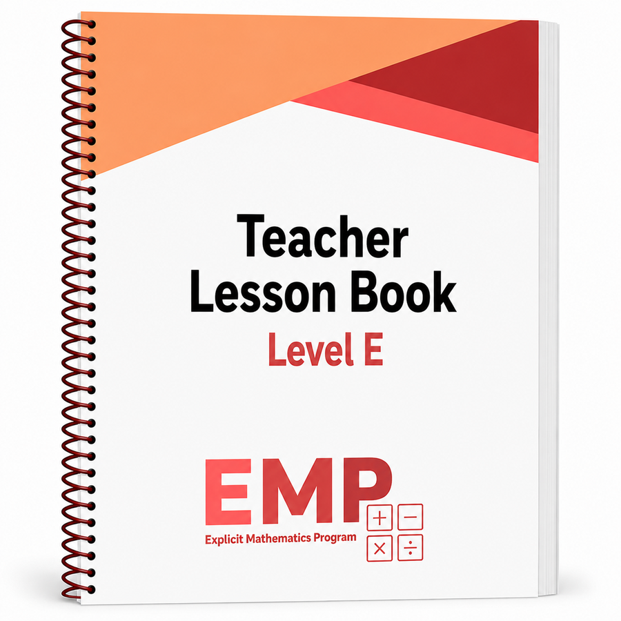 Level E- Teacher Lesson Book